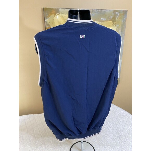 Vintage AM A Player Black Bear Golf Club Embroidered Blue Vest Men’s Size L - Picture 12 of 15